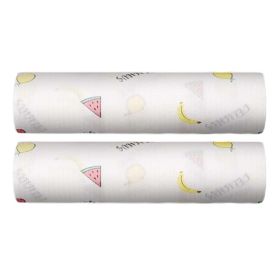 2 Rolls Disposable Dish Cloths Kitchen Paper Towels Nonwovens Printed Kitchen Paper Tissue, Fruit