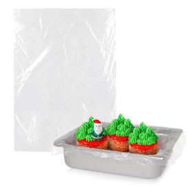 Pack of 500 Steam Table Pan Liners with Twist Tie 24 x 17 for 1/2 Pan. Disposable Polyethylene Pan Liners 24x17. Poly Bun Pan Covers for Caterers