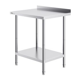 VEVOR 24 x 30 x 36 Inch Stainless Steel Work Table, Commercial Food Prep Worktable Heavy Duty Prep Worktable