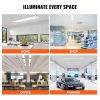 VEVOR 4FT LED Wraparound Light, 40W, 4500LM Flush Mount LED Shop Light, 6500K Daylight LED Kitchen Ceiling Lighting Fixtures