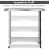 24 x 36 Inch Stainless Steel Commercial Kitchen Food Prep Table