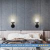 1-Light Wall Lamp with Clear Glass Shade, Modern Wall Sconce, Industrial Indoor Wall Light Fixture for Bathroom Living Room Bedroom Over Kitchen Sink