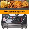 [Old Code: 63547397]EH81 2500W MAX 110V 6.3QT/6L Stainless Steel Single Cylinder Electric Fryer US Plug