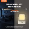 VEVOR LED Night Light, 4 Pack Plug in LED Night Light, 0.6 W 3000k Soft White Light, with Dusk-to-Dawn Light Sensor, for Bedroom, Bathroom, Hallway