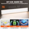 VEVOR 4FT LED Wraparound Light, 50W, 5500LM Flush Mount LED Shop Light