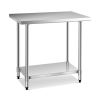 24 x 36 Inch Stainless Steel Commercial Kitchen Food Prep Table