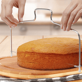 Cake Leveler & Slicer; Layer Cake; Baking Tool For Cakes & Cake Decoration (Color: Silvery, size: One Size Fits All)