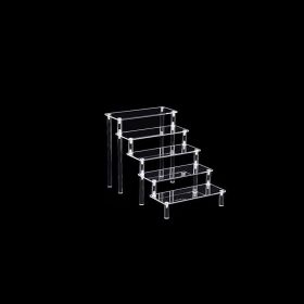 1pc Acrylic Perfume Organizer; Tiered Display Stand; Acrylic Riser Display Shelf; Transparent Multi-layer Model; Blind Box Storage For Cosmetics And J (size: 5-layer 19.7in)