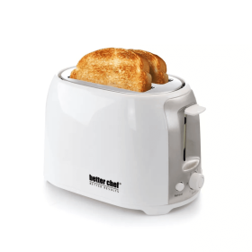 Better Chef Deluxe Cool Touch Wide-Slot 2-Slice Toaster with Stainless Accents (Color: White)