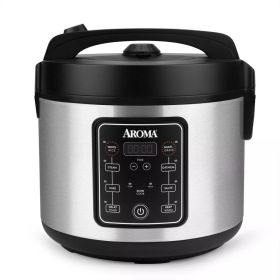 20-Cup Programmable Rice & Grain Cooker and Multi-Cooker (Color: Black)