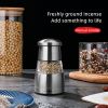 Multi Functional Manual Pepper Mill Convenient Stainless Steel Grinding Bottle Black Pepper Adjustable Grinder Condiment Tool